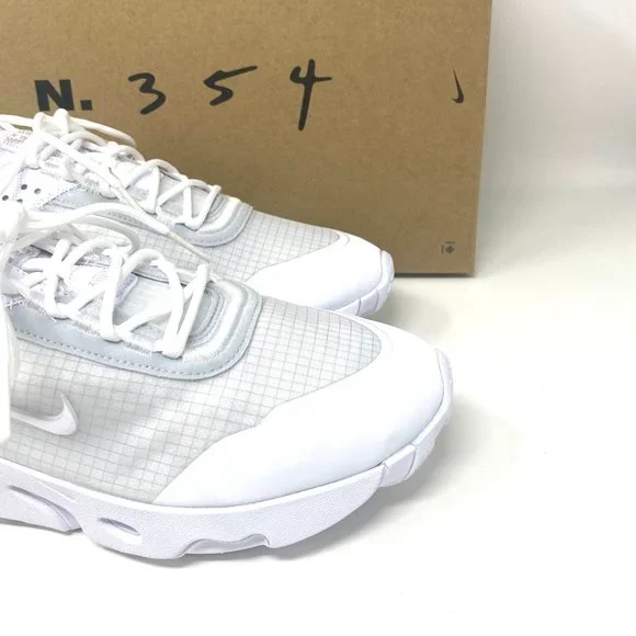 💖MEGA SALE💖NIKE WOMEN'S  CV1772 101 REACT LIVE White-pur Platinum  Running - Picture 4 of 12